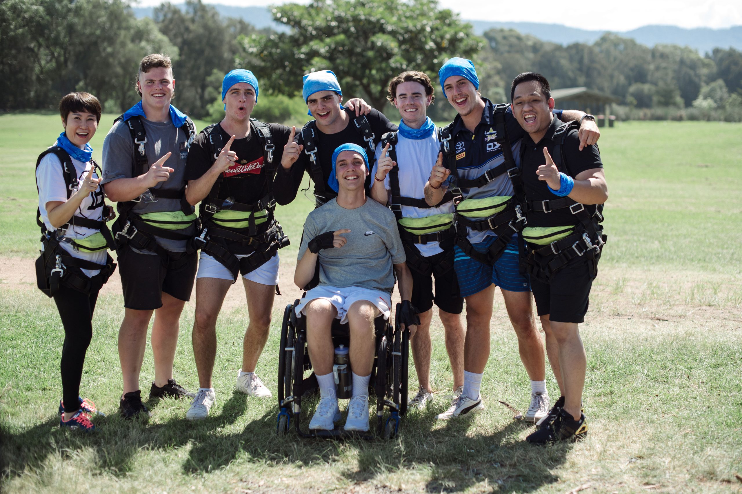 Accessible skydive group
